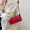 Bolso de hombro de diseño de nicho de alta apariencia, nuevo 2024, bolso de hombro ligero de lujo de color sólido, bolso cuadrado pequeño para mujer.