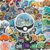 68 Pegatinas de Dibujos Animados de Pokémon para Decorar Diarios, Botellas de Agua DIY, Fundas de Teléfono, Pegatinas de Animales de PVC Impermeables