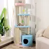 Venta al por mayor del fabricante Marco de escalada para gatos, Árbol para gatos, Casa para gatos, Estante grande todo en uno para gatos, Poste rascador de sisal, Juguetes y accesorios para gatos
