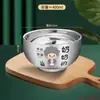 Fábrica de Origen Comida Familiar para Compartir Juego de Tazones Familiares Hogareño Acero Inoxidable de Grado Alimenticio Niños Bebé Comiendo Anti-quemaduras