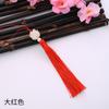 Pingente de Borla de Nó Chinês, Franja de Borla de Lótus de Três Camadas, Borla de Leque, Decoração de Pingente Estilo Antigo Hanfu Qipao