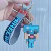 Colgante de Mochila de Minecraft Llavero de Bloque de Construcción Pequeño Accesorio de Dibujos Animados DIY Llavero de Coche de Goma Suave de PVC Moderno