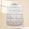 Chal de algodón acolchado holgado para mujer, abrigo corto de invierno al por mayor
