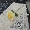 Girasol de Doble Capa Ganchillo Hecho a Mano Flor Artificial Regalo Terminado Puesto Hecho a Mano Adornos Florales Decoración