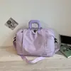 Bolsa de viagem de grande capacidade para viagens curtas, adequada para bagagem de mão, leve e fácil de transportar, pode ser usada como bolsa de mão ou bolsa de ombro, ideal para equipamentos de academia e viagens curtas