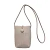Bolsa de Celular Tecida da Moda para Mulheres, Nova Bolsa de Ombro Estilosa da Primavera de 2026, Bolsa Transversal Leve Casual
