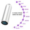 Vibrador electrochapado Cherry nocturno de fuerte choque estimulador de punto G coqueteo clitoriano de senos masturbación mudo impermeable juguetes sexuales