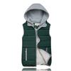 Chaleco de Algodón para Comercio Exterior para Mujer en Otoño e Invierno Estilo Coreano Talla Grande Chaleco para Mujer con Capucha Desmontable Chaleco Corto Cálido Chaleco de Algodón