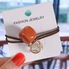 Novo Estilo Internet Popular Cabelo Corda Headwear Coréia Dongdaemun Oco Cristal Anel de Cabelo Cabelo Strass Elástico Simples Cabelo Strass