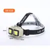 Novo Sensor Inteligente de Montagem na Cabeça Patenteado Recarregável por USB Bateria de Lítio de Longa Duração LED de Luz Forte Lanterna de Cabeça para Pesca ao Ar Livre