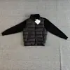 Chamarra de Algodón KuaJing Familia M Cuello Alto Parche de Punto en Mangas Corte Ajustado Versión sin Capucha Ropa de Abrigo Estilo Casual Light Old Money
