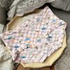 80-135Wrise-Cintura Seda Gelo Estampado Cobre Quadril Confortável Estampado Pequeno Fresco e Fofo Roupa Íntima Feminina 9908