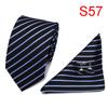 AliExpress EBAY 7.5cm corbata de negocios set de corbata para hombre boda corbata de poliéster caja de regalo fabricantes