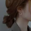 Pendientes Cuadrados Sencillos para Mujer, Pendientes Geométricos con un Diseño de Nicho, Aros de Alta Gama, Estilo Minimalista, Accesorios Únicos para Orejas