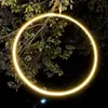 Luces Circulares Impermeables para Colgar en Árboles para Iluminación de Árboles en Calles Municipales, Iluminación de Paisajes Festivos, Anillos de Luces Decorativos, Hecho a Medida