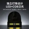 Gorro de invierno para deportes al aire libre, de dos en uno, con faro COB transfronterizo de luz cálida, que incluye una luz de advertencia integrada y un gorro de punto para el trabajo