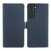 Funda tipo libro de cuero con tacto de piel Samsung S24/S23/S22 con tarjetero, soporte y cubierta protectora de negocios anticaída