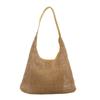 Bolsa de tecido feminina verão 2024 nova moda moda casual grande capacidade bolsa de ombro elegante portátil nas axilas