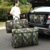 Bolsa de almacenamiento de viaje de camuflaje, bolsa para empacar mudanzas, bolsa de edredón de tela no tejida de gran capacidad, bolsa de equipaje portátil