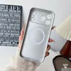 Adecuado para iPhone 18 Pro Max, funda de teléfono magnética estilo raqueta mate, funda protectora acrílica de cobertura total Apple 17