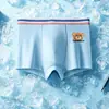 Roupa Íntima Infantil, Malha de Seda Gelo, Estilo Fino de Verão, Estampa de Urso, Boxer Briefs Infantis Masculinos de Tamanho Médio e Grande, Boxer para Estudantes