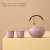 Tetera de Cerámica Morada de Una Olla Dos Tazas Gran Capacidad Separación de Agua y Té Set de Té Kung Fu Tetera de Gama Alta Taza de Té