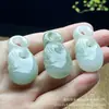 Colgante de Joyería para Orejas de Jade Verde Natural de Tianshan de Xinjiang, Colgante de Jade Lindo con Forma de Gato para Niñas, En Stock