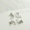Colar Pingente Brincos Artesanais DIY Estrela de Cinco Pontas Diamante Vintage UV Golfinho Baleia Borboleta Pavão Cisne