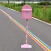 Buzón de hierro forjado retro estilo europeo modelo de buzón caja de sugerencias caja para cartas y periódicos a prueba de lluvia para exteriores accesorios decorativos de moda en internet
