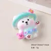 Acessórios de Resina DIY Desenho Animado Joias Câmera Urso Cola de Creme Grampo de Cabelo Capa de Celular Fivela de Sapato Chaveiro Pingente com