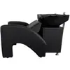 Cama de Lavar Cabelo de Assento Curto Semi-reclinável Cama de Assento com Furo Bacia de Cerâmica Cama Pequena de Enxágue Cama de Cabeleireiro Especializada para Salões de Barbeiro