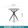 Mesa y silla de exterior Silla de jardín de patio de villa Mesa de ocio de moda para balcón Combinación de mesa de plástico y madera Mesa y silla de ratán para exteriores