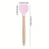 Delícias de Cozinha~ Igual do Blogueiro de Nicho Ins Coração Rosa Girly Colher de Silicone para Creme Pá de Assar para Sobremesas Coreanas