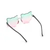 Gafas de Sol Estilo Nuevo Una Pieza Graduadas Infantiles Moda Personalidad Tendencia Lindas Visores Solares Fotografía Callejera Venta al por Mayor