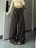 Jeans Scimitar Personalizados de Fábrica con Estampado de Melard Kitty para Mujer, Corte Holgado, Adelgazantes, Pantalones Rectos Versátiles, Pantalones de Pierna Ancha
