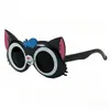 2026 Protección UV Parasol para Bebé Gafas para Posar Gafas de Sol Lindas de Dibujos Animados de Gato para Niños Protección Solar para Viajes