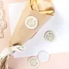 Pegatina de Sello de Cera de Pintura de Fuego, Pegatina Sello de Invitación con Patrón de Paloma Blanca, Pegatina Sello de Embalaje de Sobre de Etiqueta de Cera de Pintura de Fuego