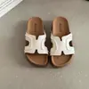 Sandalias de Mocasín Antideslizantes de Suela Gruesa Estilo Birkenstock de Retazos para Mujer, Verano 2026 Retro Casual para Uso Diario en Exteriores