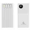 Batería Externa de Gran Capacidad de 20,000 mAh con Carga Rápida de 20W, Cable Integrado, Fuente de Alimentación Portátil Ultradelgada Adecuada para Huawei