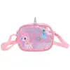 Bolsos Infantiles al por Mayor Transfronterizos Caricaturas Lentejuelas Lindo Unicornio Bolsos Cruzados para Niñas Nuevo Estilo Bolso de Hombro para Niña Pequeña