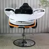 Silla de Peluquería Infantil de Coche de Moda Eléctrica Juguete de Dibujos Animados Silla Elevadora de Corte de Pelo Tienda de Peluquería