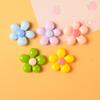 Macaron Brillante Flor de Carne Resina Accesorios Pequeños DIY Accesorios de Pegamento de Crema Material de Pegamento Juguetes de Comida Artificiales en Miniatura