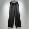 Pantalones de pierna ancha con estampado paisley, engrosados, para mujer, Otoño 2026, cintura alta elástica con cordón, pierna recta, estampados, casual, elegantes