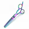 Tijeras de Peluquería Shenxingzhe de 6 pulgadas Coloridas de Alta Calidad Tijeras Rectas Tijeras Planas Tijeras Entresacadoras Juego Asequible