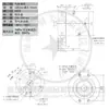 Anillo rozante central de 1 división 2 entradas/2 salidas interfaz G1-8 adaptador de anillo guía de aire giratorio 360 grados