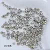 Arte de Uñas Diamante 4mm Rhinestone Redondo Colorido K9 Fondo Puntiagudo Diamante de Vidrio Accesorios para Joyería DIY Decoración Súper Brillante para Uñas