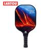 Raquete de bolso de fibra de vidro com padrão personalizado, impressa em uv, fábrica de fibra de carbono, bola de buraco de pickleball