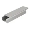 Canaleta de Alambre de Aleación de Aluminio Montaje en Superficie Cuadrada Metálica con Tapa Exterior para Cables de Alimentación y Cables de Red