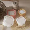Amapola DIY Caja de Almacenamiento de Trébol de Cuatro Hojas Adorno Yeso Taza para Velas Maceta Maceta para Suculentas Molde de Silicona