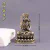 Estatuetas de Mesa dos Oito Bodhisattvas Guardiões: Samantabhadra, Vairocana, Manjushri, Ksitigarbha, Avalokiteshvara e Amoghasiddhi